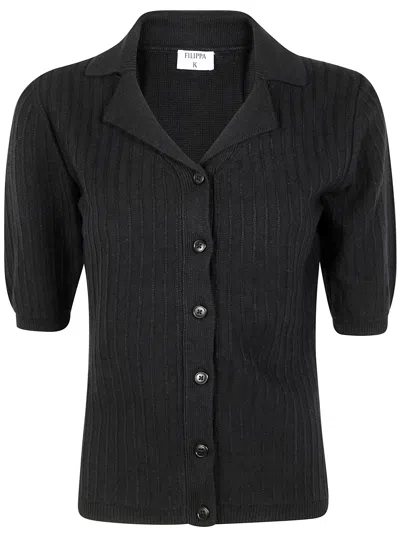 Filippa K Shortsleeve Collar Cardigan By