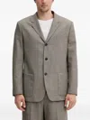 Filippa K Side-pocket Buttoned Blazer In Brown