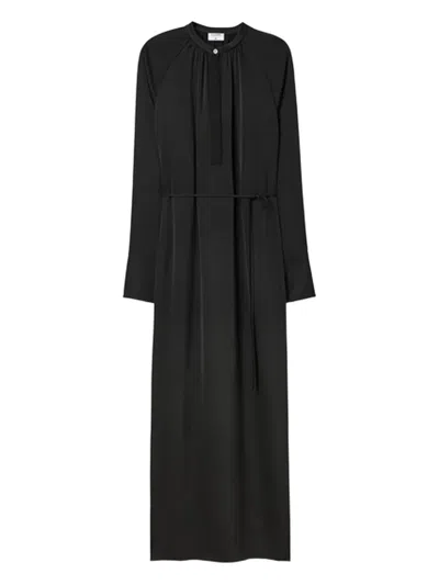 Filippa K Side-slit Tied Dress In Black