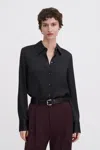 Filippa K Silk Shirt In Black