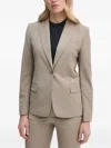 Filippa K Single-breasted Blazer In Brown