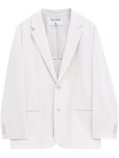 Filippa K Single-breasted Blazer In Weiss