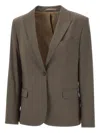 Filippa K Single-button Blazer In Brown