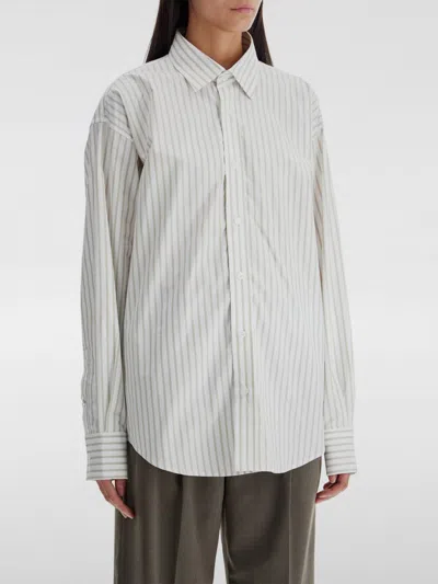 Filippa K Camicia Classica In Popeline In Weiss