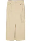 Filippa K Re:sourced Crepe Cargo Skirt In Neutrals