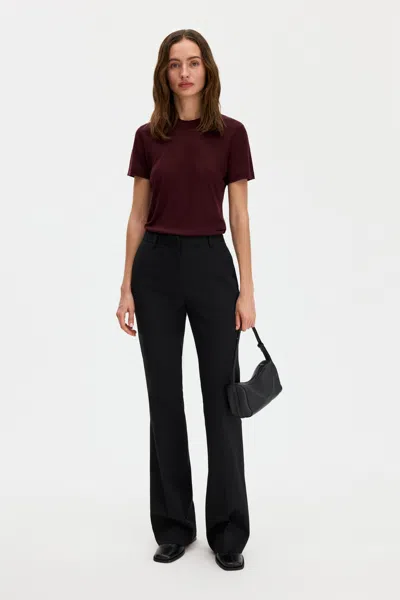 Filippa K Slim Bootcut Trousers In Black