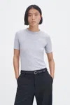 Shop Filippa K Soft Rib Tee In Grey