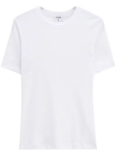 Filippa K Soft Rib T-shirt In White