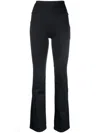 Filippa-k Soft Sport Trumpet Slim-fit Trousers In Schwarz