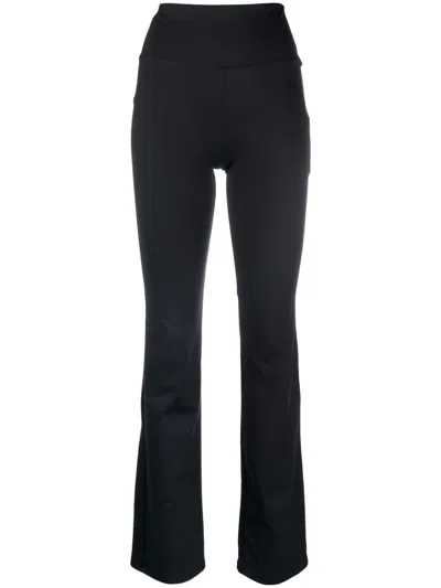 Filippa-k Soft Sport Trumpet Slim-fit Trousers In Schwarz