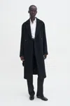 Filippa K Soft Wool Belted Coat In Black