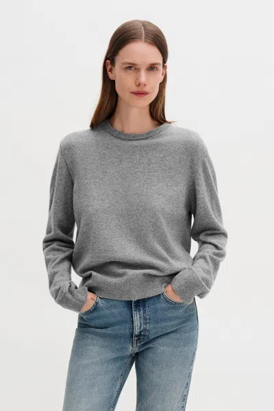 Filippa K Soft Wool Crewneck Sweater In Gray