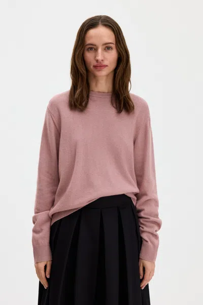 Filippa K Soft Wool Crewneck Sweater In Pink