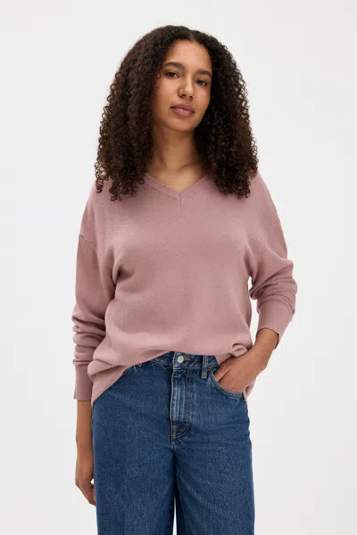 Filippa K Soft Wool V-neck Sweater In Pink