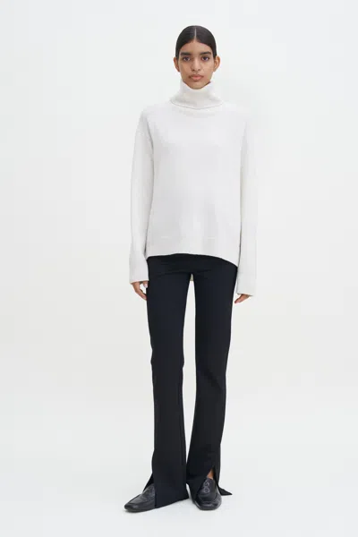 Filippa K Split Hem Jersey Trousers In Black