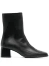 Filippa K Square-toe 52mm Block Heel Boots In Black