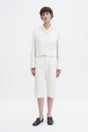 Filippa K Straight Cotton Linen Shorts In Stripes,prints