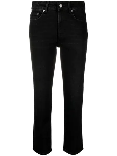 Filippa K Straight-leg Cropped Jeans In Black