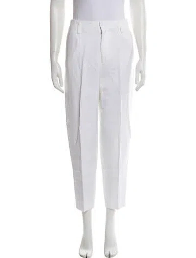 Pre-owned Filippa K Straight Leg Pants In White