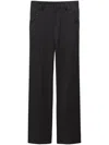 Filippa K Straight Leg Tailored Trousers In Black