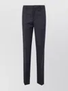Filippa K Straight Leg Wool Trousers And Pockets In Blue