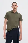 Filippa K Stretch Cotton Polo T-shirt In Green