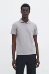 Filippa K Stretch Cotton Polo T-shirt In Grey