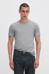 Filippa K Stretch Cotton Tee In Gray