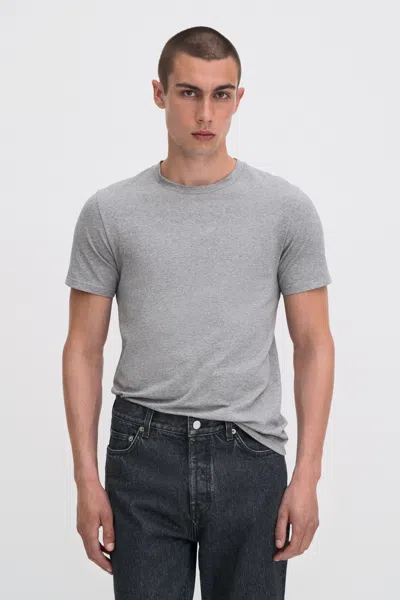 Filippa K Stretch Cotton Tee In Gray
