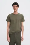 Filippa K Stretch Cotton Tee In Green