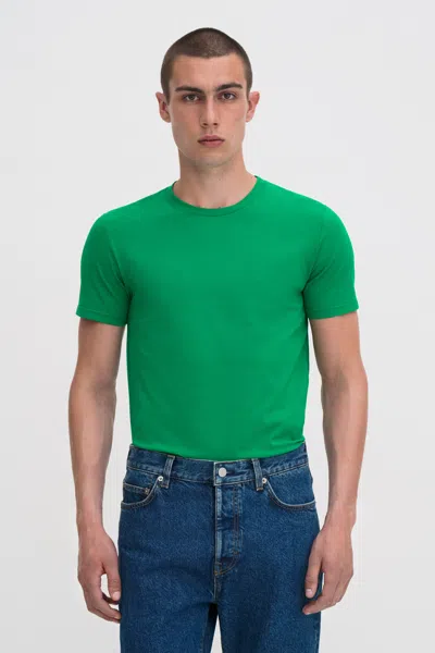 Filippa K Stretch Cotton Tee In Green
