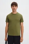 Filippa K Stretch Cotton Tee In Green