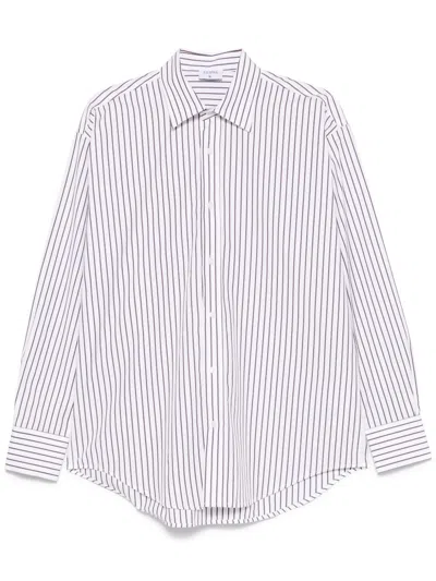 Filippa K Striped Cotton Shirt In Pink
