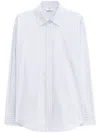 Filippa K Striped Organic Cotton Shirt With Long Sleeves In White