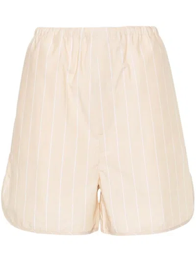 FILIPPA K FILIPPA K STRIPED DRAWSTRING SHORTS