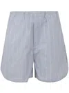 Filippa K Striped Drawstring Shorts