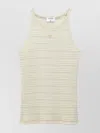 Filippa K Striped Cotton Tank Top In White