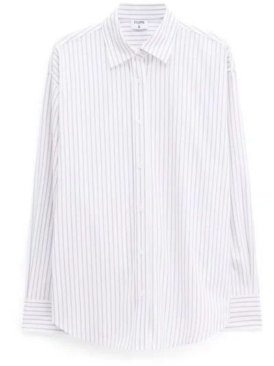 Filippa K Striped Shirt In Purple