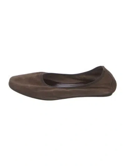 Pre-owned Filippa K Suede Ballet Flats In Brown