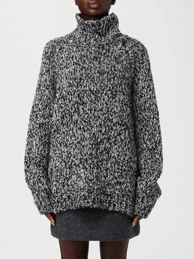 Filippa K Black And White Wool Alpaca Sweater In Gray