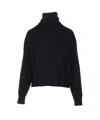 Filippa K Turtleneck Long Sleeve Knitwear Top In Black
