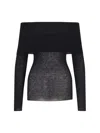 Filippa K Light Off Shoulder Top In Black