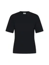 Filippa K Mock Neck Tee In Black
