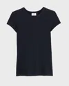 Filippa K T-shirt Fine Rib Svart