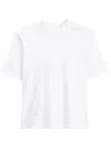 Filippa K Cropped Organic Cotton Jersey T-shirt In White
