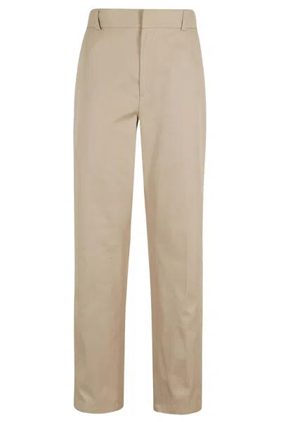 Filippa K Tailored Cotton Trousers In Neutrals