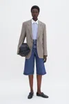 Filippa K Tailored Herringbone Blazer In Beige