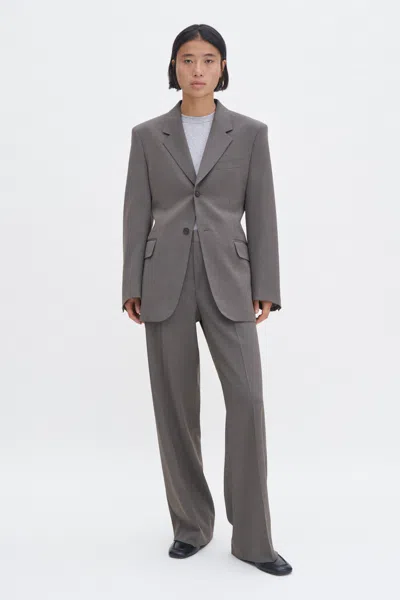 Filippa K Tailored Hourglass Blazer In Gray