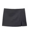 Filippa K Gray Tailored Miniskirt In Black