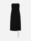 Filippa K Strapless Midi Dress In Black